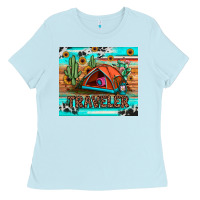 Baby Blue traveler tumbler Ladies Tee - JahusDesignShop