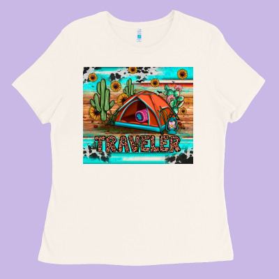 Traveler Tumbler Ladies Tee Designed By Jahusdesignshop