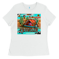 White traveler tumbler Ladies Tee - JahusDesignShop