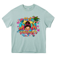 Arona hot mom summer with messy bun Heavy Core Tee - texasbilliewilder