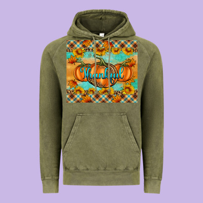 Thankful Pumpkins Vintage Hoodie Designed By Artiststas