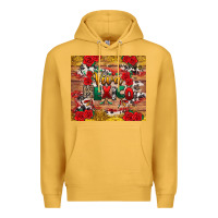 Mustard Viva Mexico Premium Hoodie - texasbilliewilder