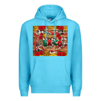 Ocean Blue Viva Mexico Premium Hoodie - texasbilliewilder