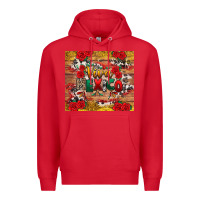 Red Viva Mexico Premium Hoodie - texasbilliewilder