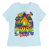 Baby Blue pride tribe lgbtq Ladies Tee - texasbilliewilder