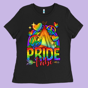 Pride Tribe Lgbtq Ladies Tee Designed By Texasbilliewilder