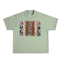 Oil Green easter leopard cowhide bunny brush stroke Urban Heavy Tee - Artiststas