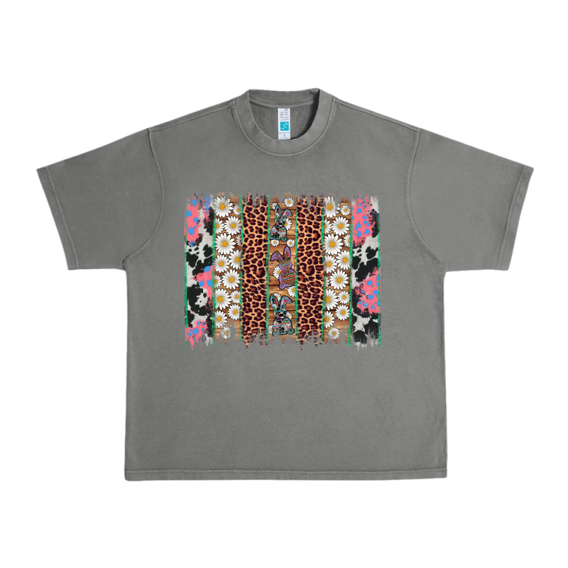 Easter Leopard Cowhide Bunny Brush Stroke Urban Heavy Tee by Artiststas | Teevron
