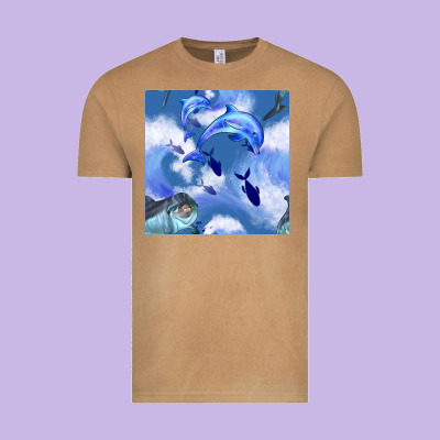 Dolphins Vintage Tee Designed By Bundleandbundleshop