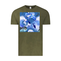 Vintage Olive dolphins Vintage Tee - BundleAndBundleShop