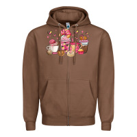 Chestnut mexican pan dulce coffee cups Zipper Hoodie - MaliasSmallBusiness
