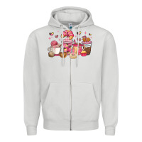 Mexican Pan Dulce Coffee Cups Zipper Hoodie | Teevron