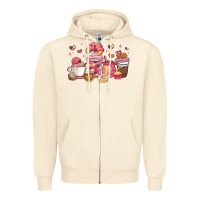 Sandshell mexican pan dulce coffee cups Zipper Hoodie - MaliasSmallBusiness