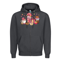 Smoke mexican pan dulce coffee cups Zipper Hoodie - MaliasSmallBusiness