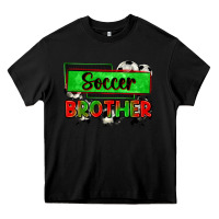 Black soccer brother Heavy Core Tee - Zillion Design Studio