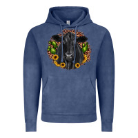 Vintage Denim black angus cactus sunflower Vintage Hoodie - JahusDesignShop