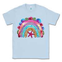 Dusty Blue summer rainbow Classic Tee - NancyCooperArtShop