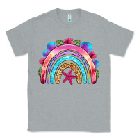 Heather Grey summer rainbow Classic Tee - NancyCooperArtShop