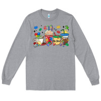 Heather Grey autism awareness day coffee cups Long Sleeve Tee - MaliasSmallBusiness