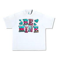 Be Mine Western Valentine's Day No Background Urban Heavy Tee | Teevron