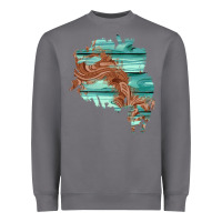 Storm wood leather patch Heavyweight Sweatshirt - AdoDesignShop