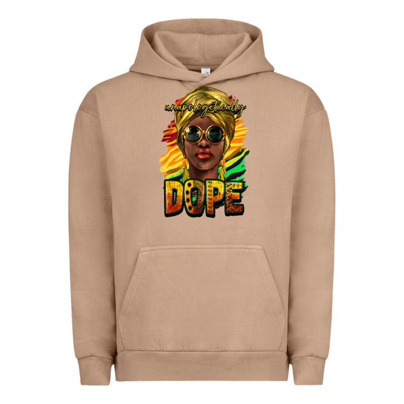 Unapologetically Dope Afro Urban Hoodie by HowdyJamesFarm | Teevron