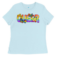 Baby Blue queer pride lgbtq Ladies Tee - texasbilliewilder