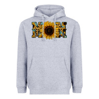 Heather Grey Leopard Sunflower Gemstone Mom Heavyweight Hoodie - Bettercallsaul