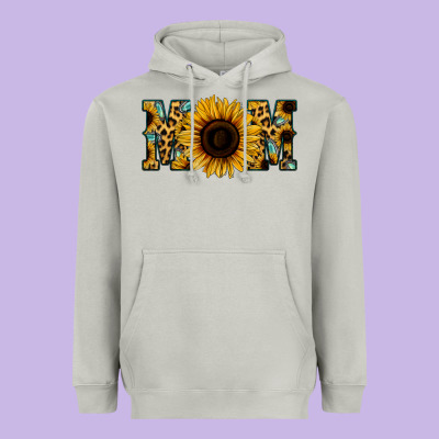 Leopard Sunflower Gemstone Mom Heavyweight Hoodie Designed By Bettercallsaul