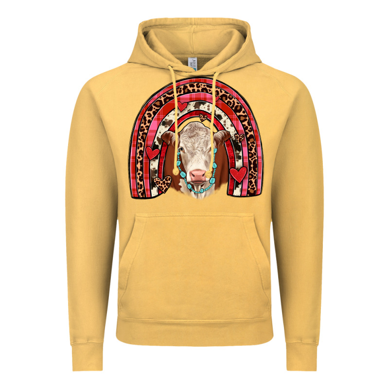 Valentines Hereford Rainbow Vintage Hoodie by JahusDesignShop | Teevron