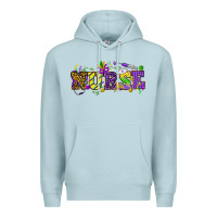 Blue Mist Mardi Gras Day Nurse Premium Hoodie - NancyCooperArtShop