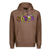 Chestnut Mardi Gras Day Nurse Premium Hoodie - NancyCooperArtShop