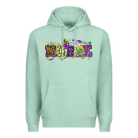 Seafoam Mardi Gras Day Nurse Premium Hoodie - NancyCooperArtShop
