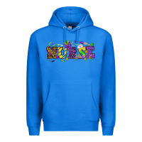 True Royal Mardi Gras Day Nurse Premium Hoodie - NancyCooperArtShop