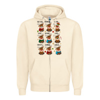 Sandshell christmas reindeers Zipper Hoodie - MaliasSmallBusiness