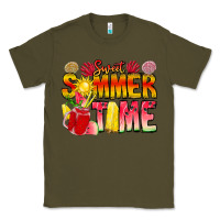 Army Green Sweet Summer Time Classic Tee - CowhideDigitalArt