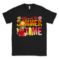 Black Sweet Summer Time Classic Tee - CowhideDigitalArt