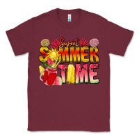 Burgundy Sweet Summer Time Classic Tee - CowhideDigitalArt