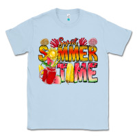 Dusty Blue Sweet Summer Time Classic Tee - CowhideDigitalArt