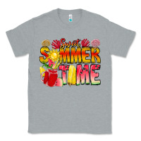 Heather Grey Sweet Summer Time Classic Tee - CowhideDigitalArt