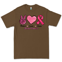 Cacao breast cancer peace love cure Premium Tee - RanaPortraitStore