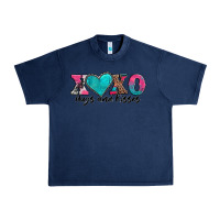 Navy xoxo hugs and kisses valentines day Urban Heavy Tee - AdoDesignShop
