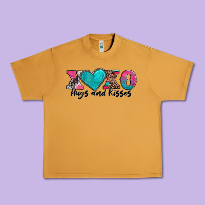 Xoxo Hugs And Kisses Valentines Day Urban Heavy Tee Designed By Adodesignshop