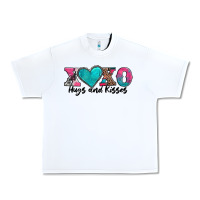 White xoxo hugs and kisses valentines day Urban Heavy Tee - AdoDesignShop