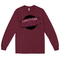 Burgundy competition Long Sleeve Tee - MaliasSmallBusiness