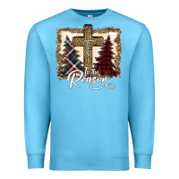 Ocean Blue Jesus is the reason Premium Sweatshirt - Bettercallsaul
