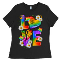 Black pride love Ladies Tee - texasbilliewilder