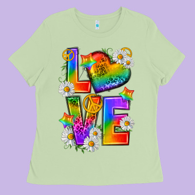 Ladies Tee pride love