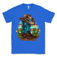 True Royal western boots and hat cactus leopard serape pattern Classic Tee - BarkalooDesign