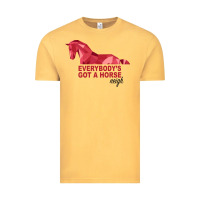 Vintage Mustard Everybody's Got A Horse Neigh Vintage Tee - Bettercallsaul